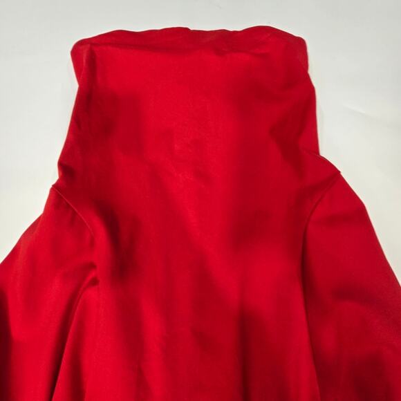 Susana Monaco Strapless Hi Low Dress in Perfect Red - Picture 4 of 12